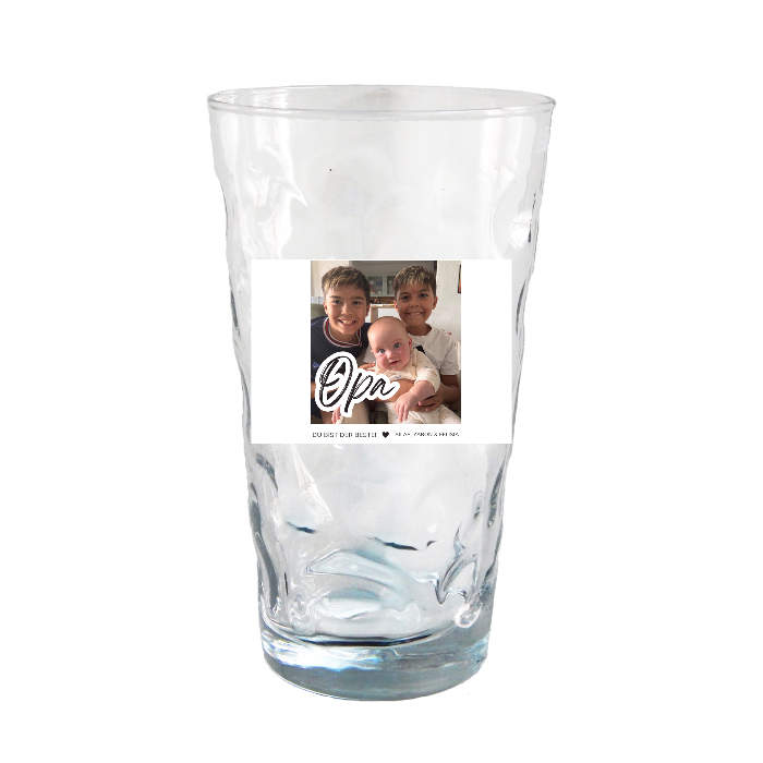 Dubbeglas mit Foto