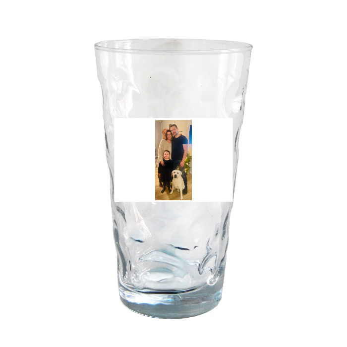 Dubbeglas mit Foto