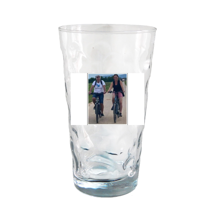 Dubbeglas mit Foto