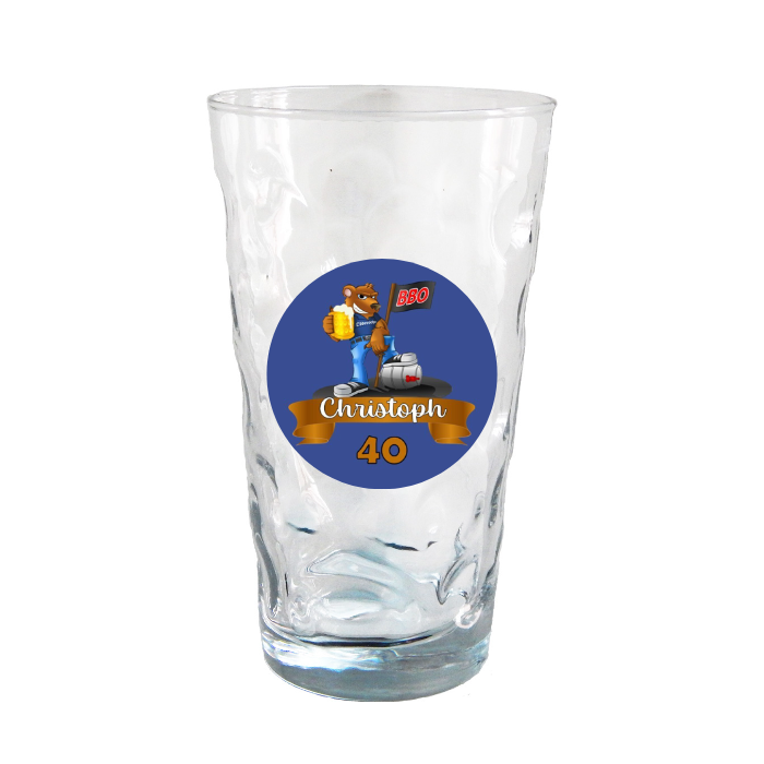 Dubbeglas mit Foto (Rund)