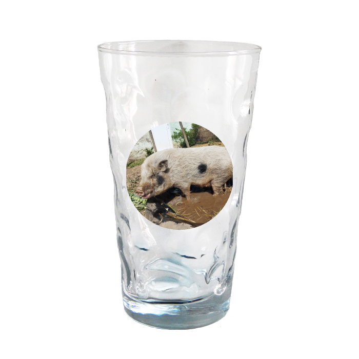 Dubbeglas mit Foto (Rund)
