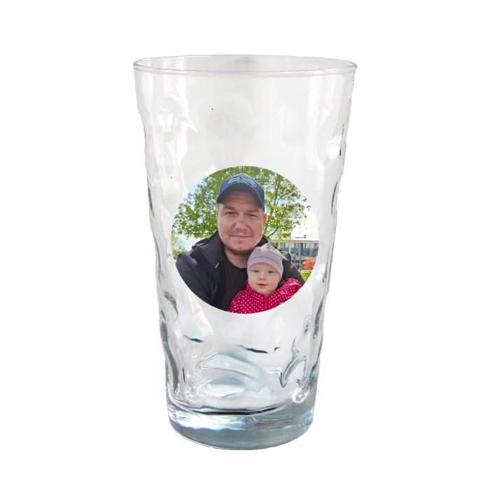 Dubbeglas mit Foto (Rund)