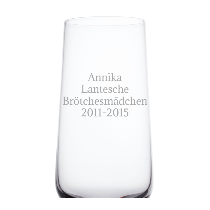 Sektglas mit Gravur selbst gestalten