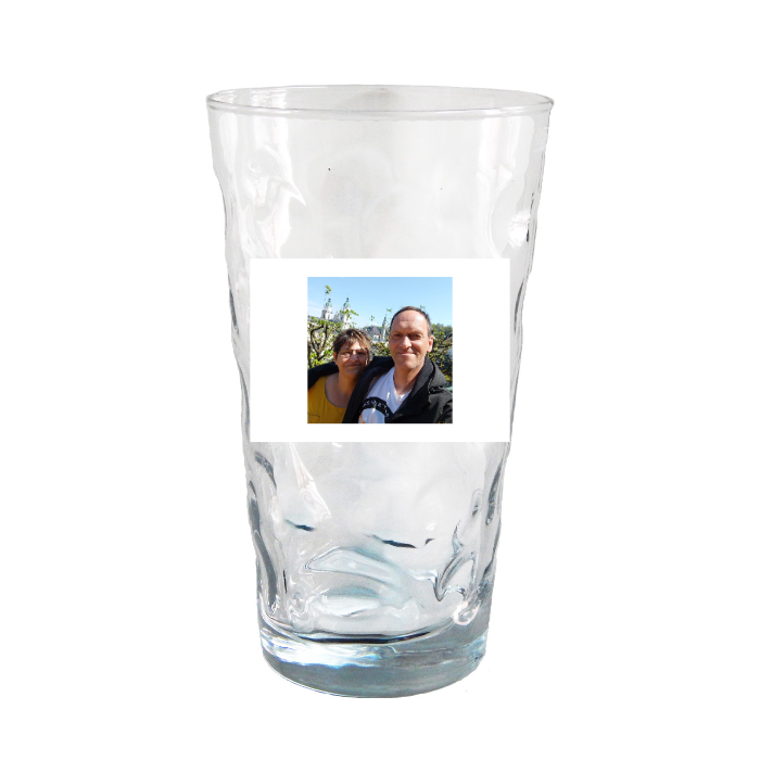 Dubbeglas mit Foto