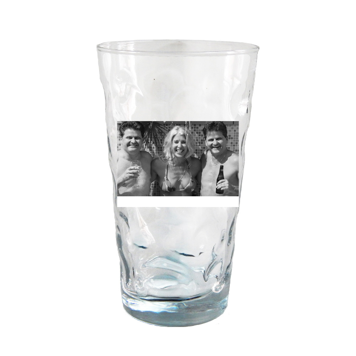 Dubbeglas mit Foto
