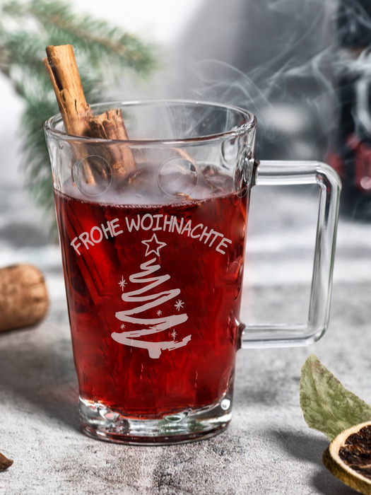 Dubbetässel "Frohe Woihnachte" (0,25l)