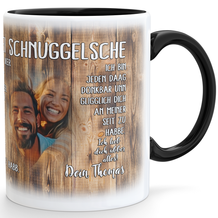 An Mei Schnuggelsche" Personalisierte Liebestasse