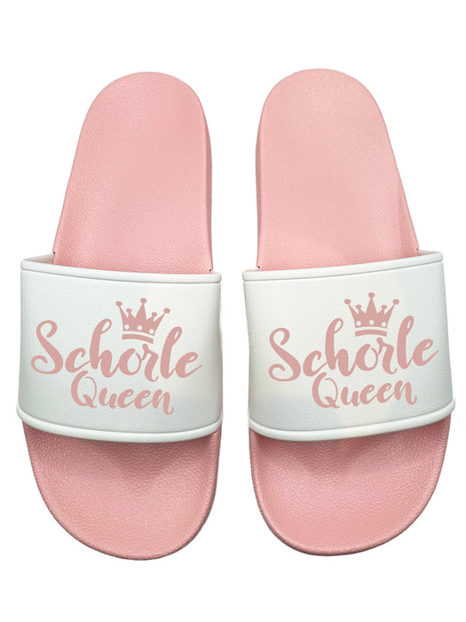 Schorle Queen rosa Badelatschen