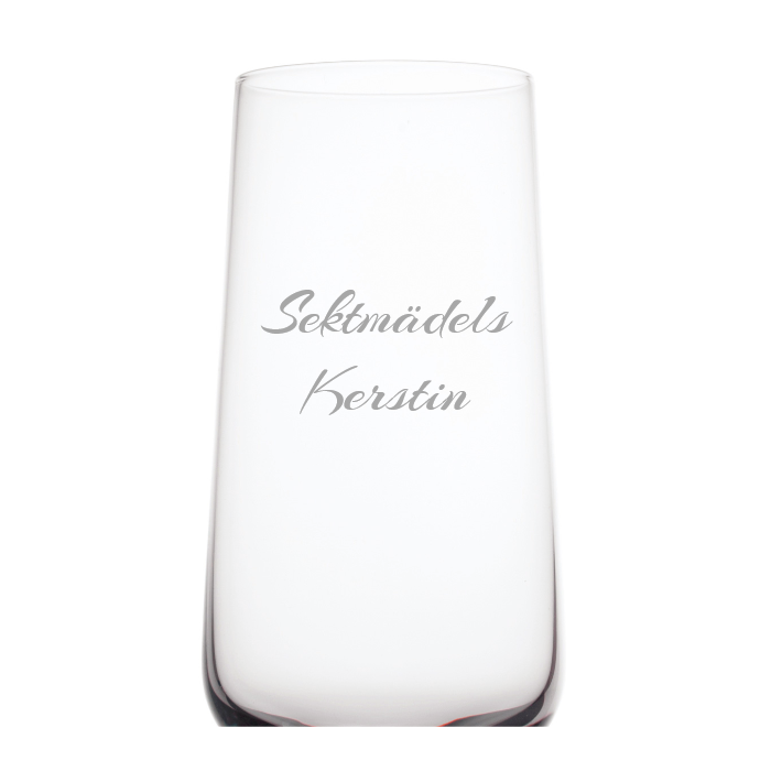 Sektglas mit Gravur selbst gestalten