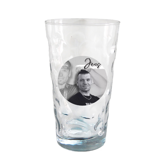 Dubbeglas mit Foto (Rund)