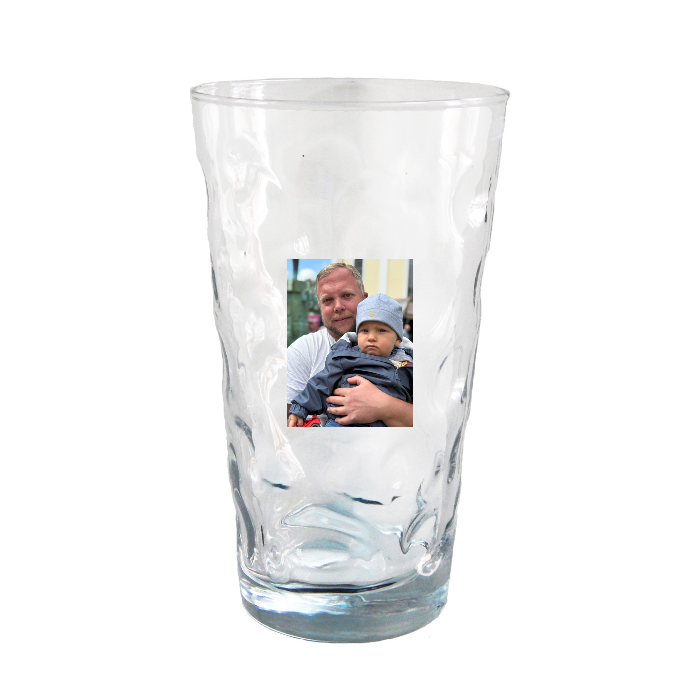 Dubbeglas mit Foto (Rund)