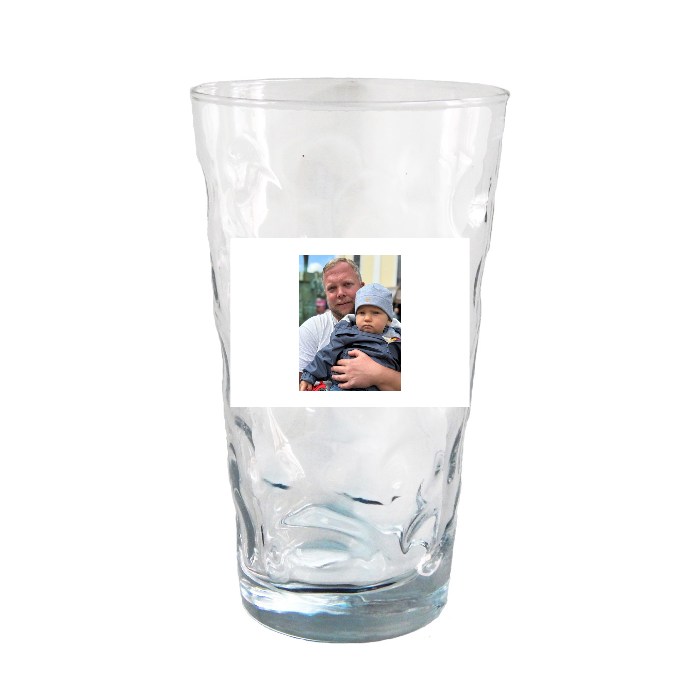 Dubbeglas mit Foto