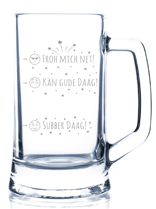 Bierglas Gravur Pfalz