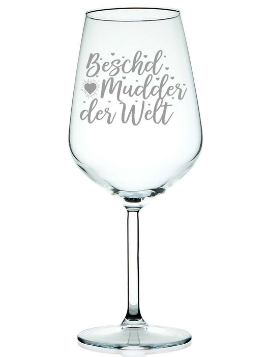 Mudder Weinglas Gravur