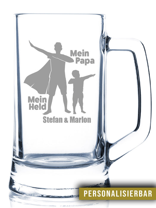 Held Papa Bierglas