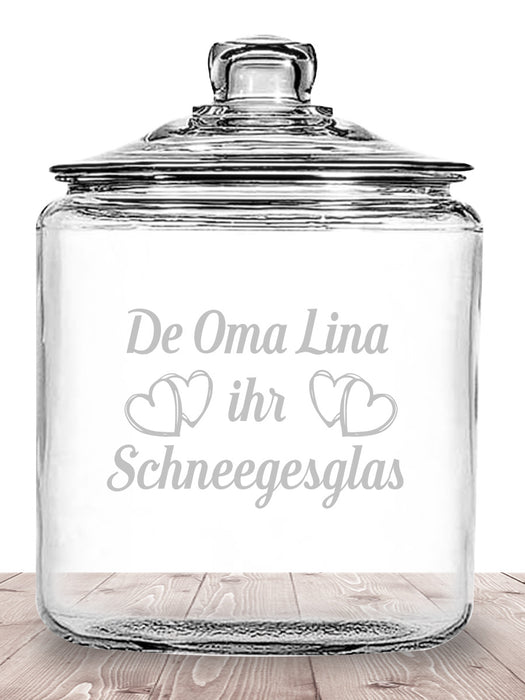 Personalisiertes Keksglas mit Name graviert - PFÄLZISCH.com