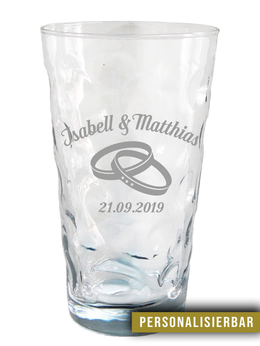 Dubbeglas Eheringe Hochzeit