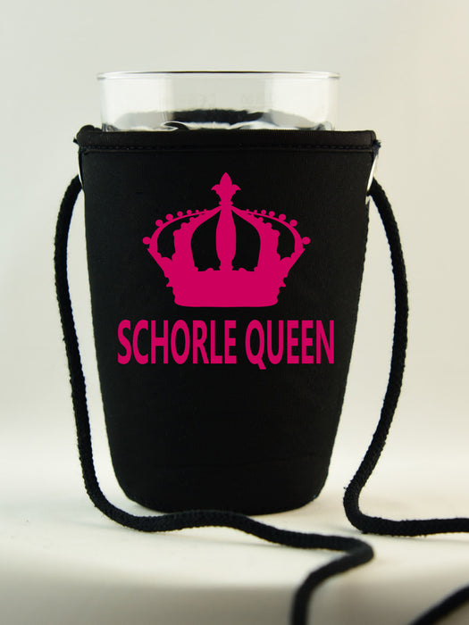 Schorlehalter Dubbeglas Schorle Queen