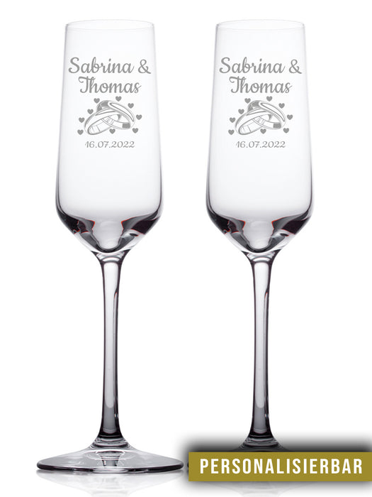 Sektglas Gravur Hochzeit