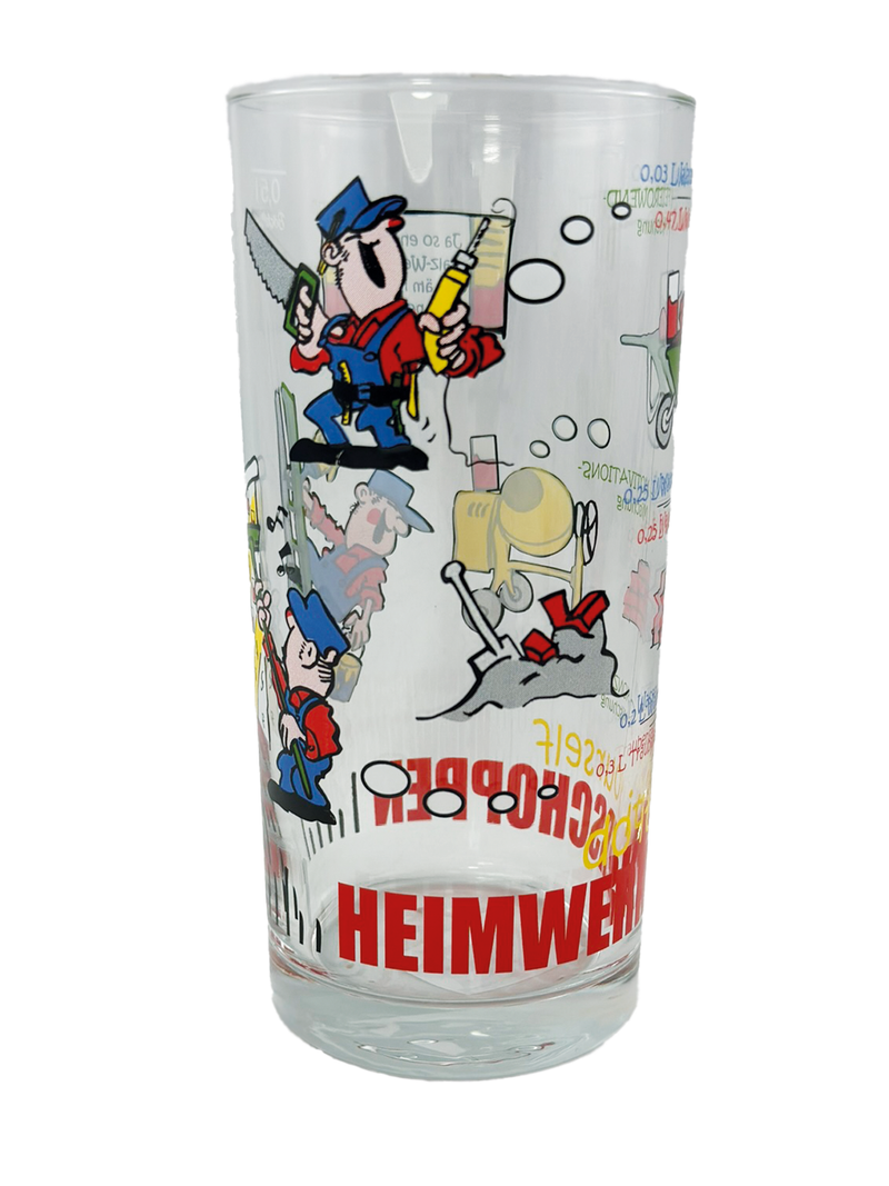 Schoppenglas(Weinstange) 0,5L mit Druck "Heimwerker" - PFÄLZISCH.com