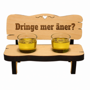 Pfälzer Schnapsbank mit 3 CL Dubbeschnapsgläschen - PFÄLZISCH.com