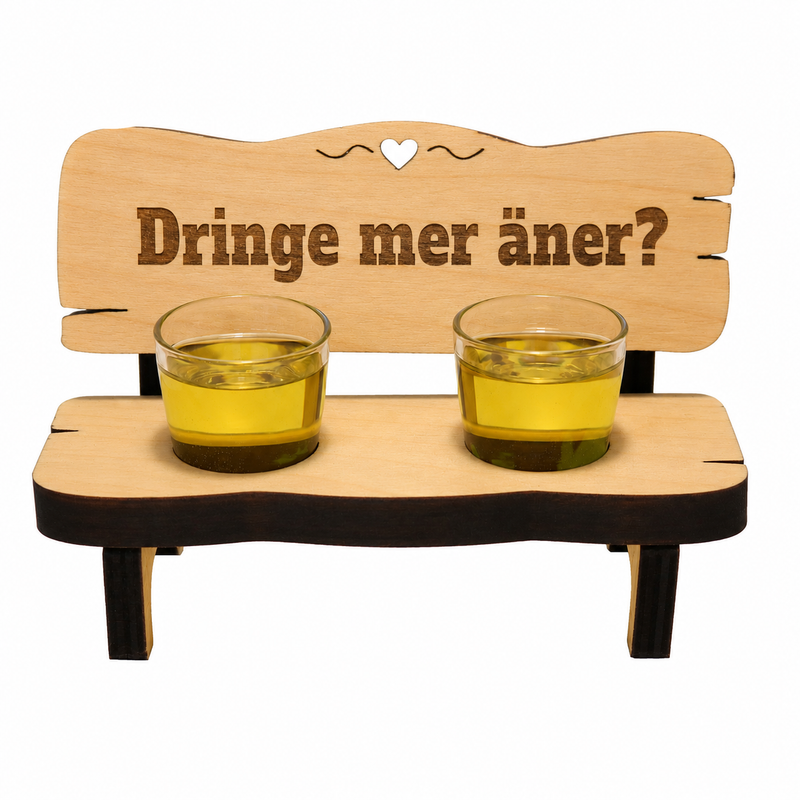 Pfälzer Schnapsbank mit 3 CL Dubbeschnapsgläschen - PFÄLZISCH.com