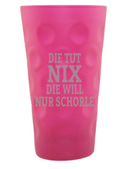 Die tut nix die will nur Schorle Dubbeglas - PFÄLZISCH.com