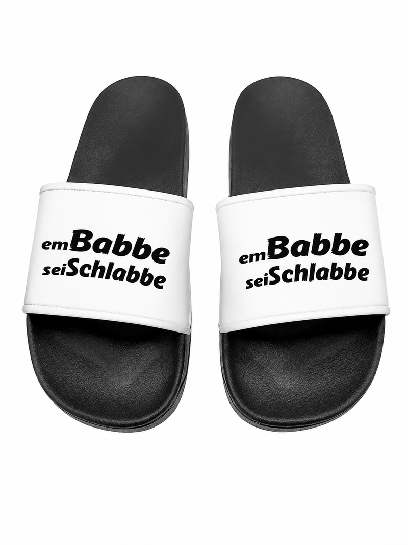 Em Babbe sei Schlabbe Badelatschen - PFÄLZISCH.com