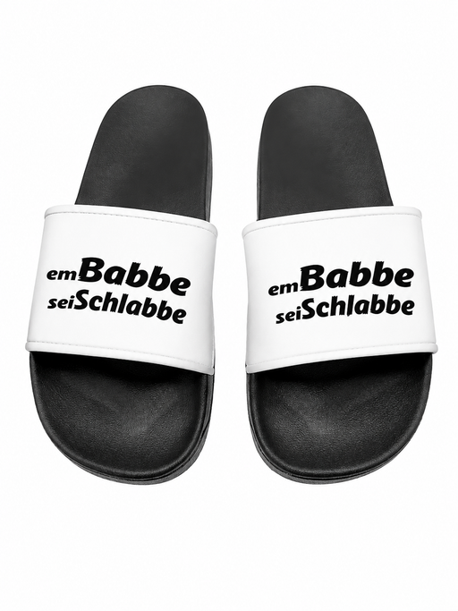 Em Babbe sei Schlabbe Badelatschen - PFÄLZISCH.com