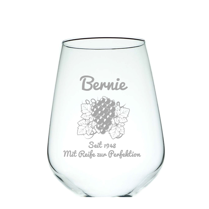 Weinglas selbst gestalten - 520ml - Weinglas mit Gravur