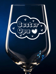 Weinglas als Geschenk für Opa/ Großväter mit Gravur "Bester Opa" - PFÄLZISCH.com