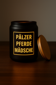 Pälzer Pferde Mädsche - 1 Liter Glas Pfalzleuchte - PFÄLZISCH.com