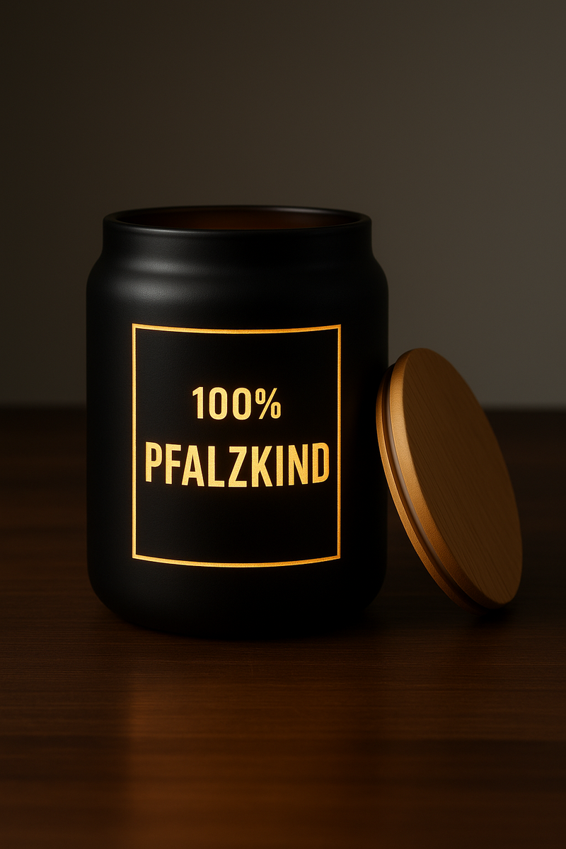 100% PFALZKIND - 1 Liter Glas Pfalzleuchte - PFÄLZISCH.com