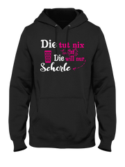 Die tut nix die will nur Schorle - Damen Kapuzenpullover - PFÄLZISCH.com