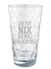 Die tut nix die will nur Schorle Dubbeglas - PFÄLZISCH.com