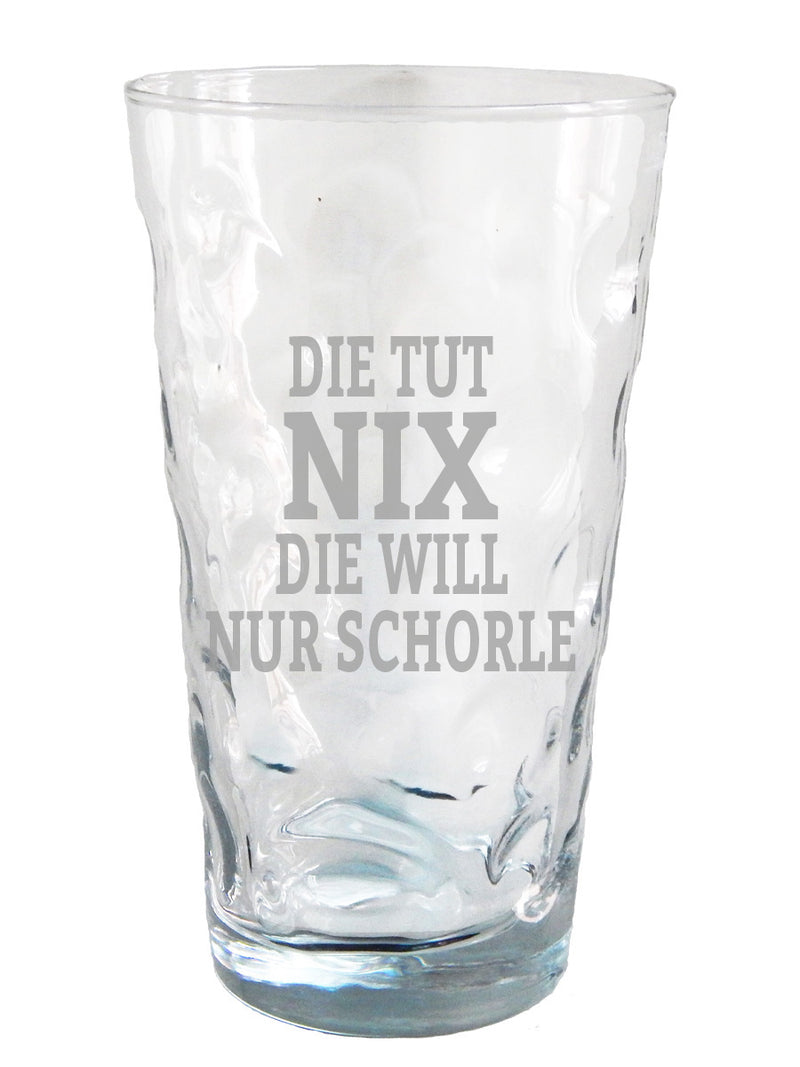 Die tut nix die will nur Schorle Dubbeglas - PFÄLZISCH.com