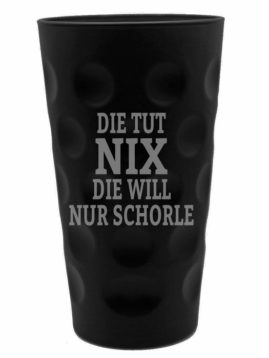 Die tut nix die will nur Schorle Dubbeglas