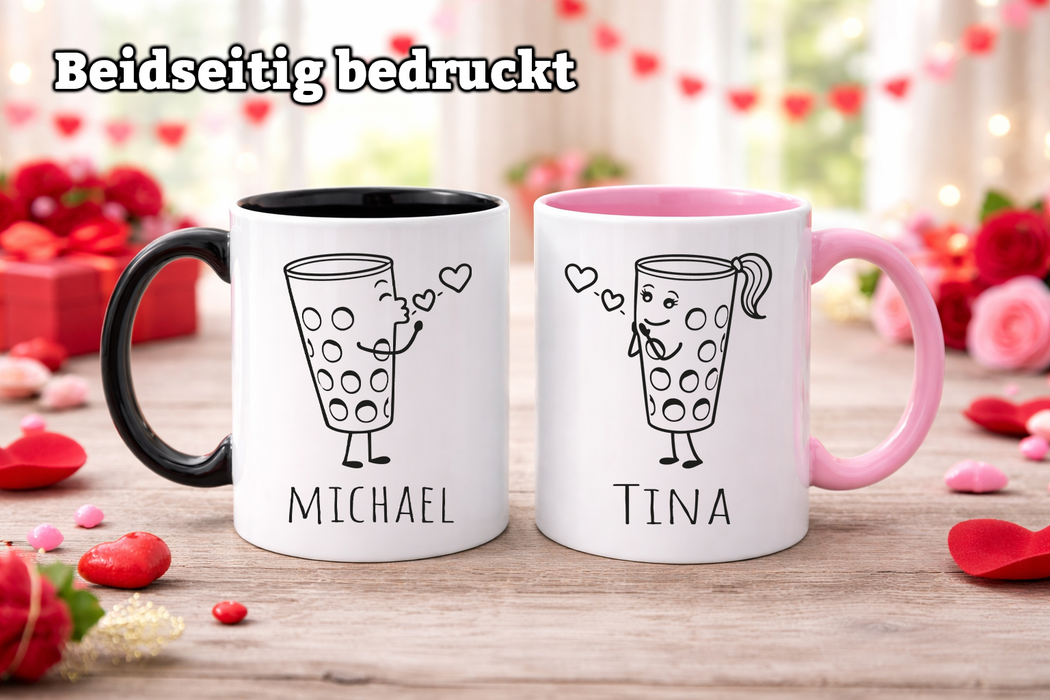 Dubbeglas Pärchentassen (1 Tasse) - PFÄLZISCH.com
