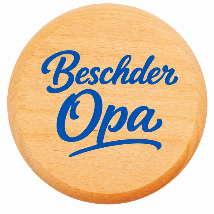 Dubbeglas Deckel Beschder Opa
