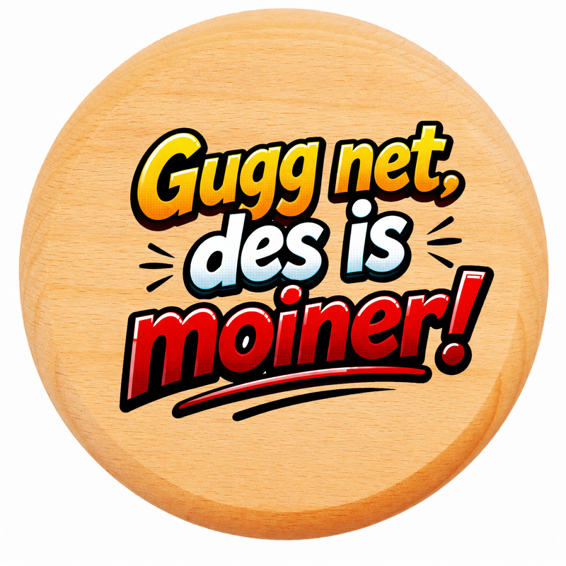 Dubbeglas Deckel DES IS MOINER - PFÄLZISCH.com