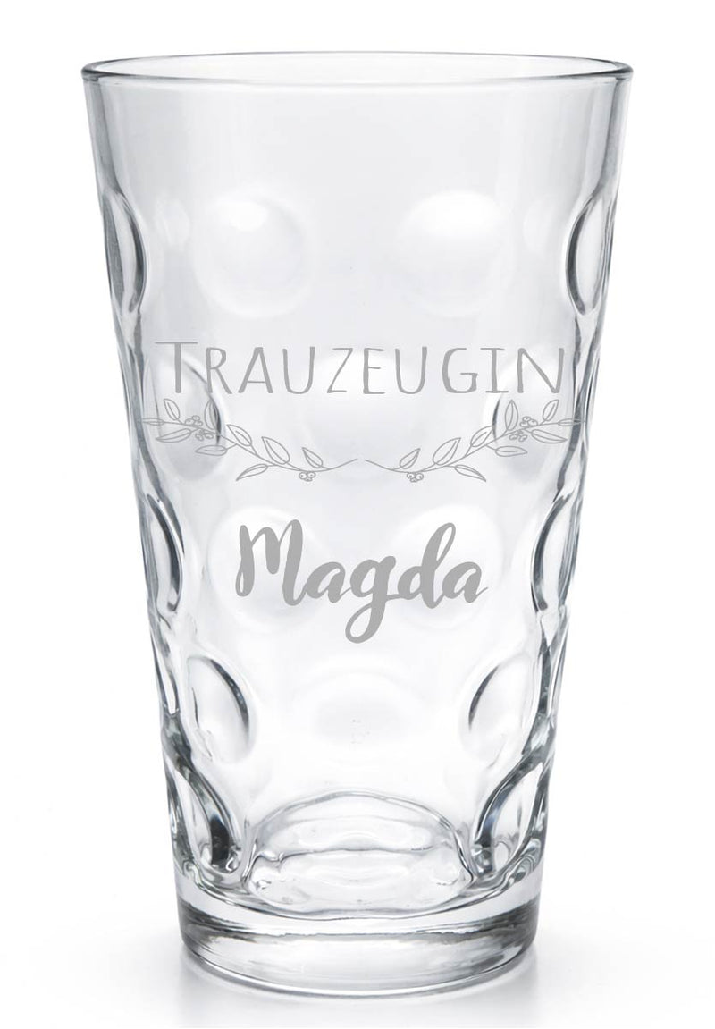 Dubbeglas Trauzeugin | Trauzeuge