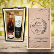 Personalisierte Holzkiste für Hochzeit - PFÄLZISCH.com