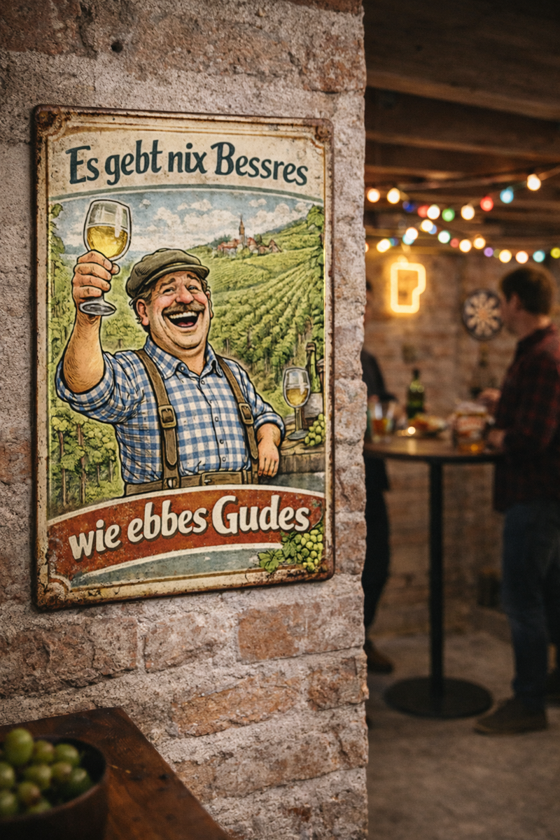 Es gebt nix Bessres (Alu Schild 2 Größen) - PFÄLZISCH.com