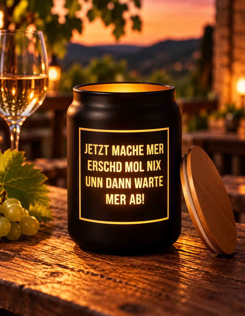 Erschdmol nix - 1 Liter Glas Pfalzleuchte