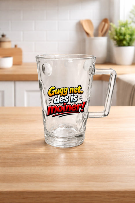 Dubbetasse - Des is moiner - Aufdruck  0,2 Liter - PFÄLZISCH.com