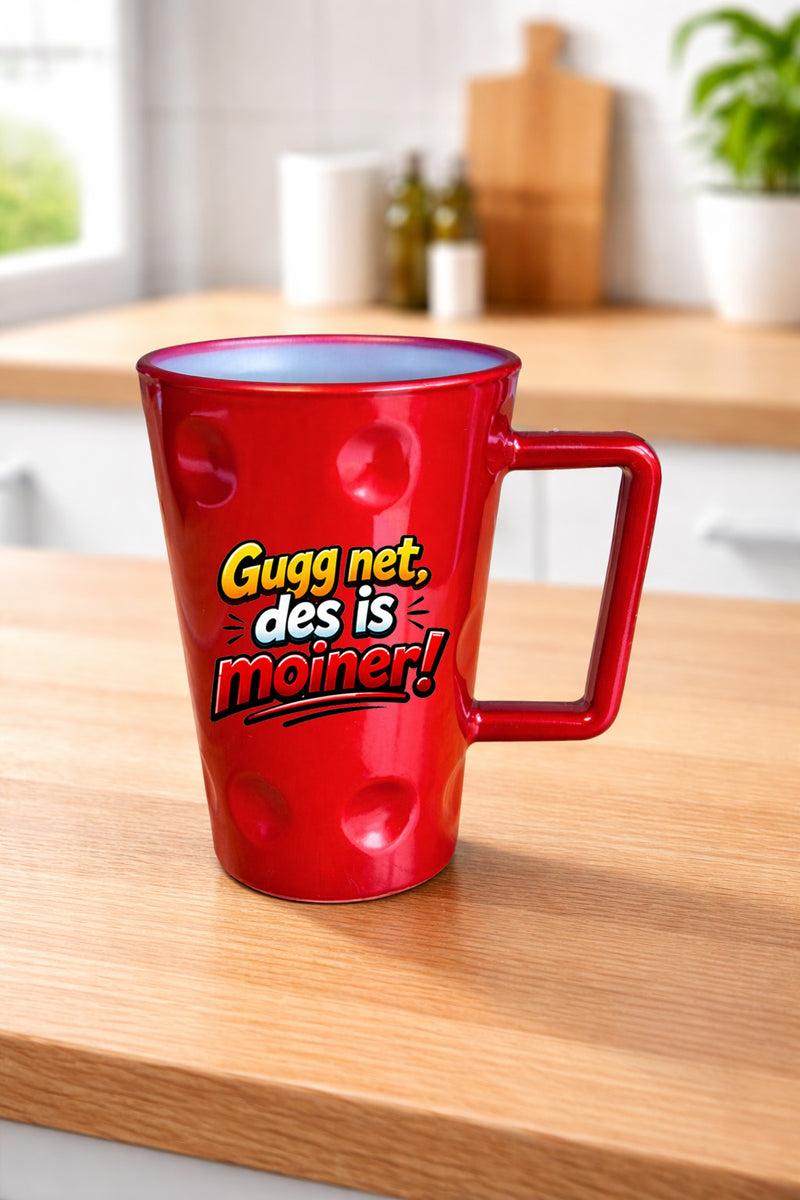 Dubbetasse - Des is moiner - Aufdruck  0,2 Liter - PFÄLZISCH.com