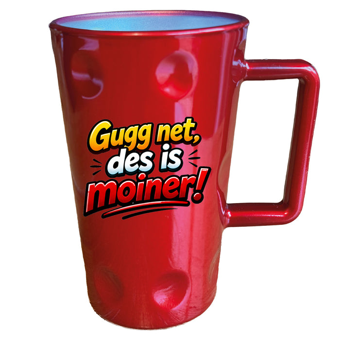 Dubbetasse - Des is moiner - Aufdruck  0,2 Liter - PFÄLZISCH.com