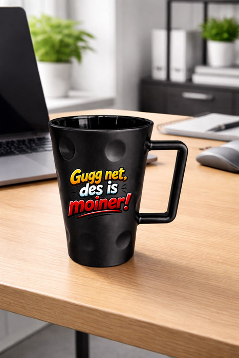 Dubbetasse - Des is moiner - Aufdruck  0,2 Liter - PFÄLZISCH.com