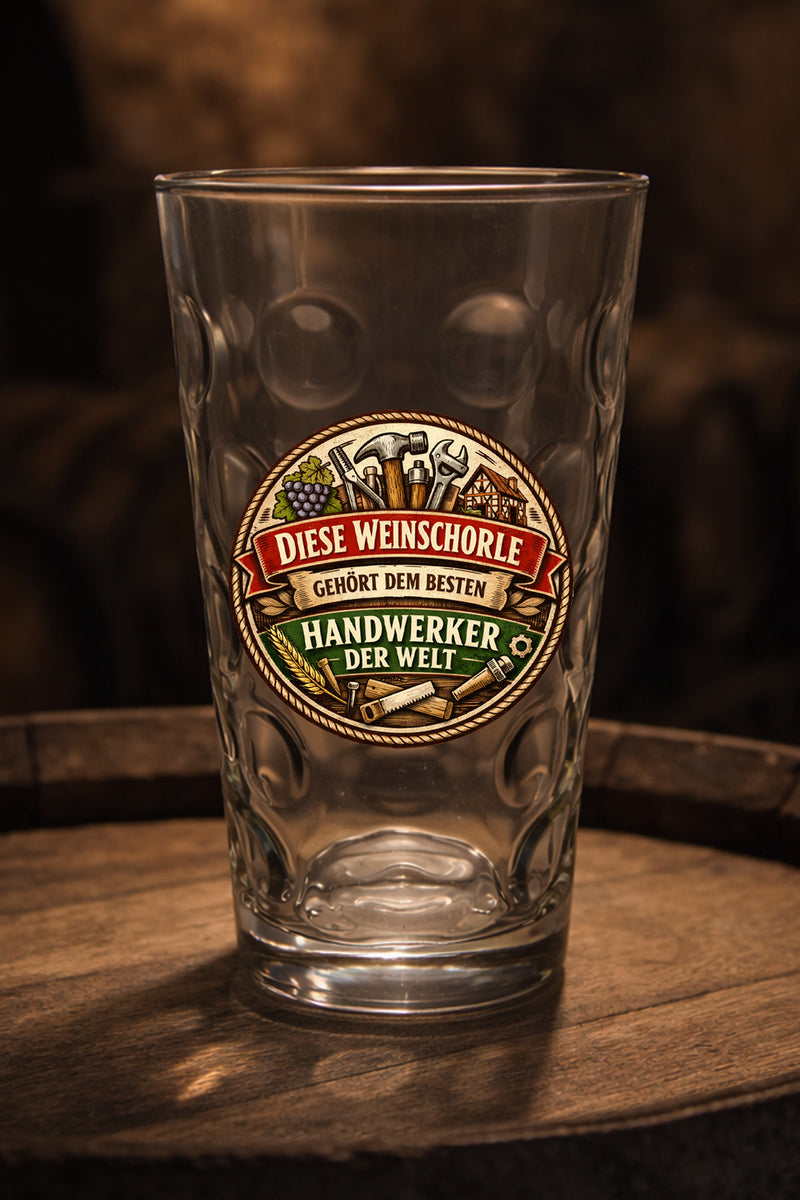 Handwerker/in Weinschorle - Pfälzer Dubbeglas - PFÄLZISCH.com