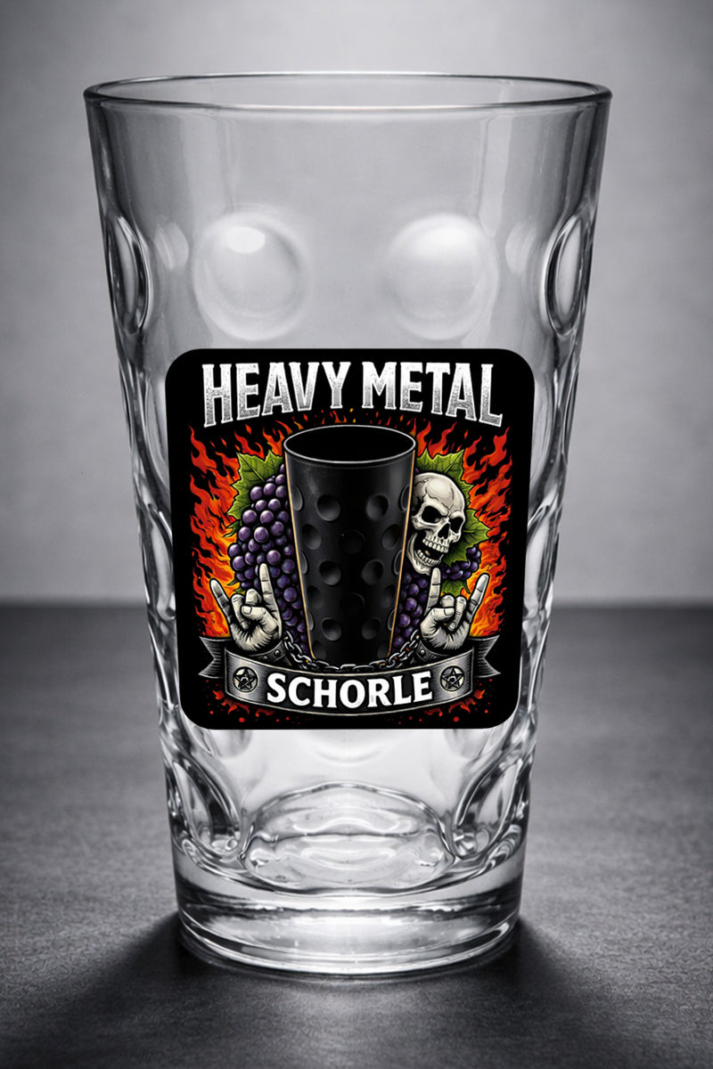 Heavy Metal Schorle mit Dubbeglas- Pfälzer Dubbeglas - PFÄLZISCH.com